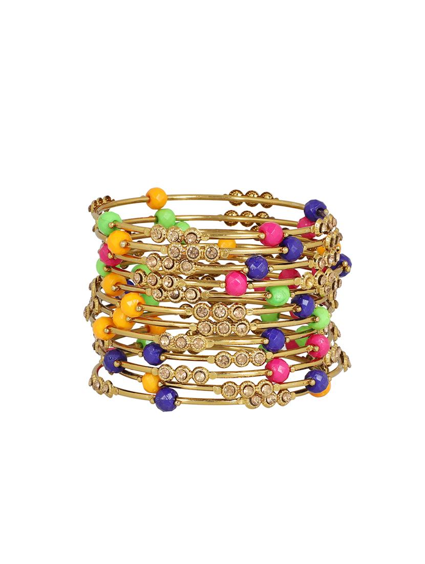 multi colored brass bangle - 16645079 - Zoom Image - 2