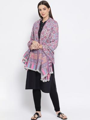 floral wool shawl - 16645171 - Standard Image - 2