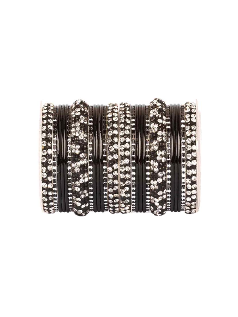 black sliver tone metal bangle - 16645405 - Zoom Image - 2