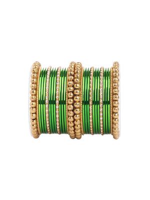 green gold tone metal bangles - 16645419 - Standard Image - 2