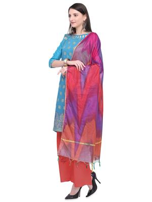 ethnic motif suit unstitched suit - 16645426 - Standard Image - 2