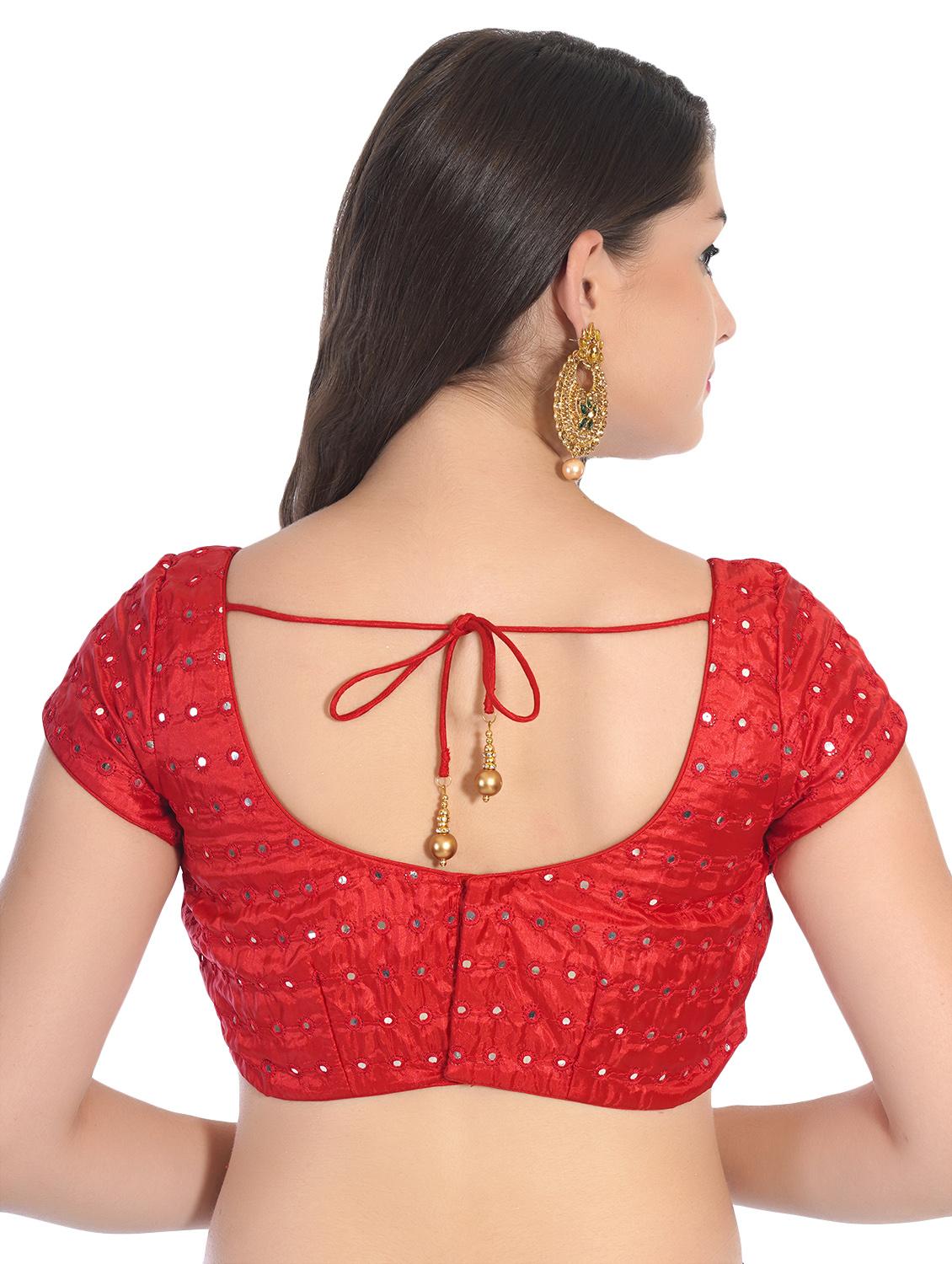 mirror work embroidered blouse - 16645500 - Zoom Image - 2