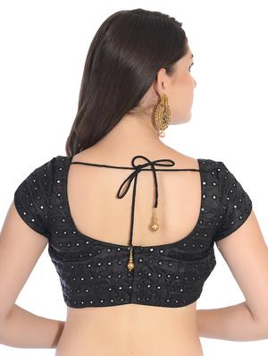 mirror work embroidered blouse - 16645501 - Standard Image - 2