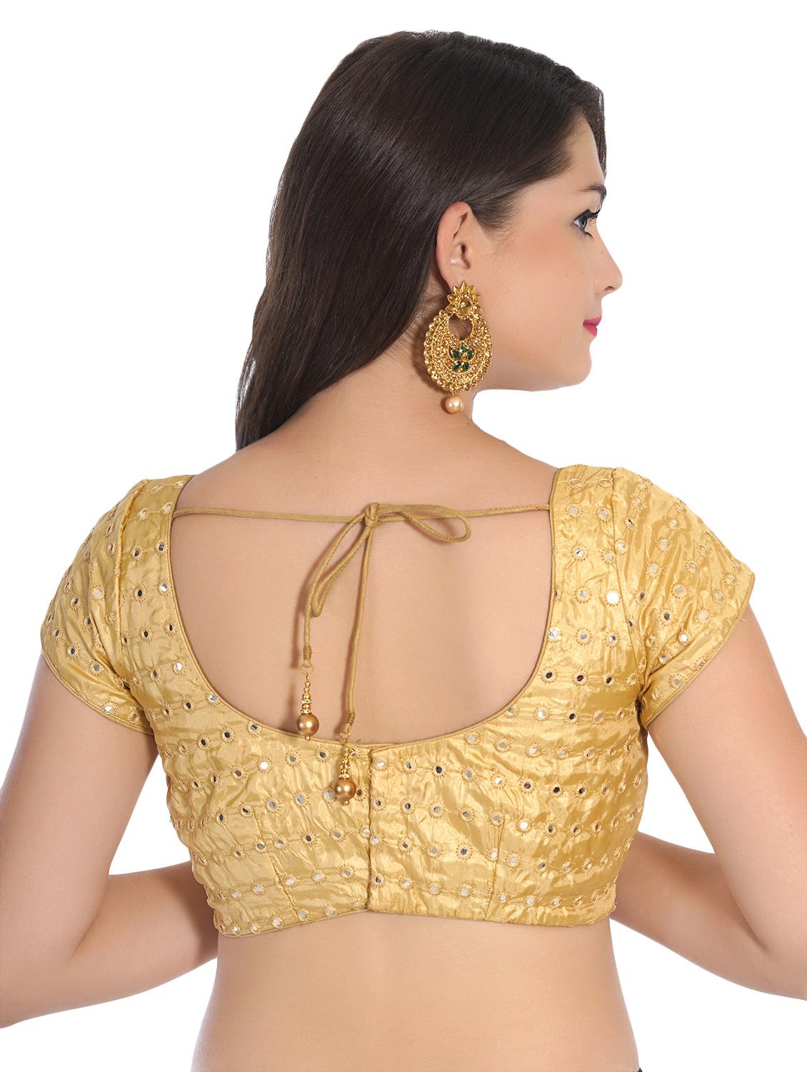 mirror work embroidered blouse - 16645502 - Zoom Image - 2