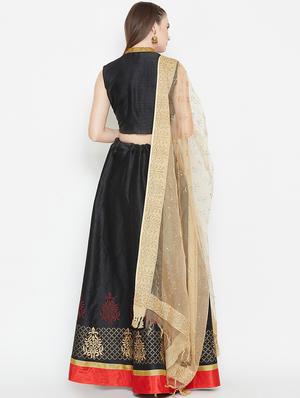 block print a-line lehenga - 16645504 - Standard Image - 2