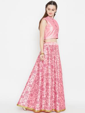 floral print a-line lehenga - 16645505 - Standard Image - 2
