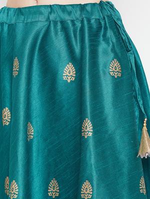 block print a-line lehenga - 16645506 - Standard Image - 5