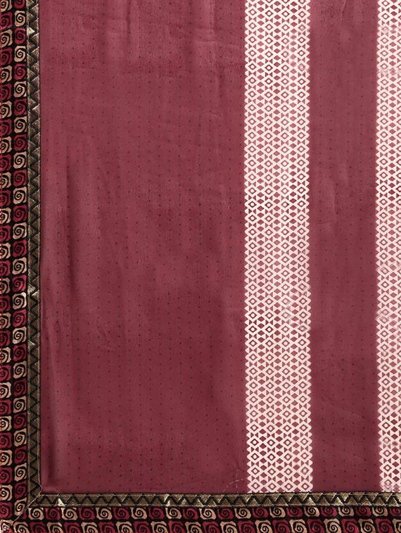 shibori printed saree with blouse - 16645614 - Zoom Image - 5