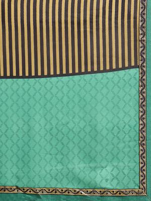 abstract printed saree with blouse - 16645632 - Standard Image - 5