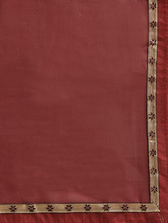 floral printed saree with blouse - 16645636 - Zoom Image - 5