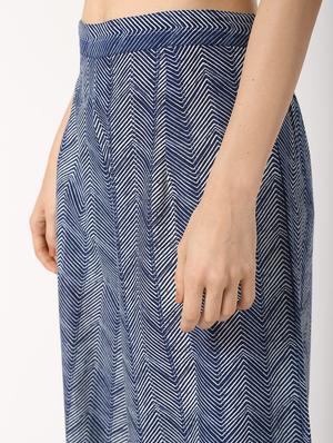 high rise chevron palazzo - 16645646 - Standard Image - 5