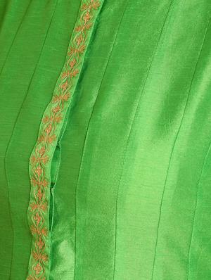 embroidered solid kurta with pant set - 16645790 - Standard Image - 5
