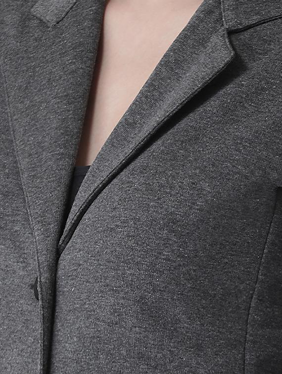 lapel neck solid jacket - 16645810 - Zoom Image - 5