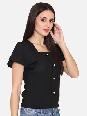 square neck bell sleeved top - 16645877 - Standard Image - 2