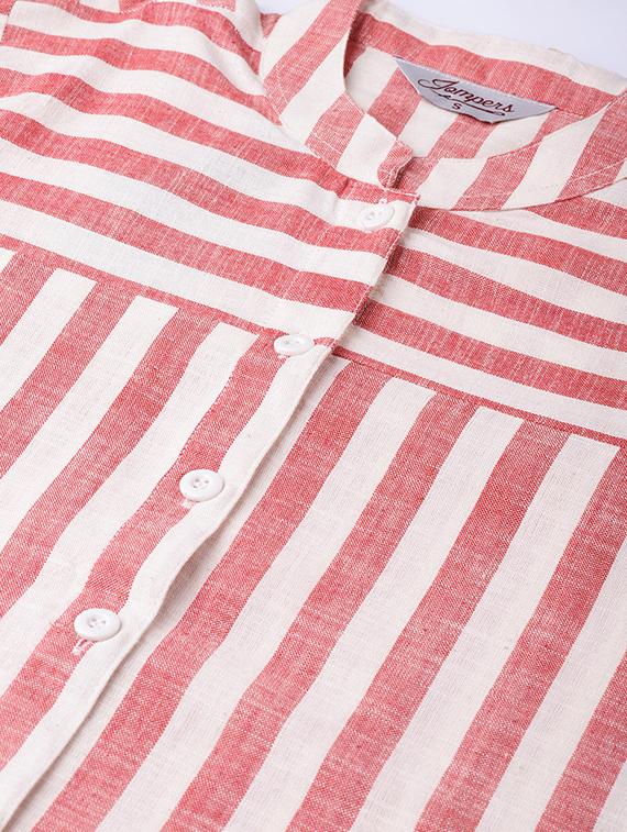 striped straight kurta - 16645933 - Zoom Image - 5