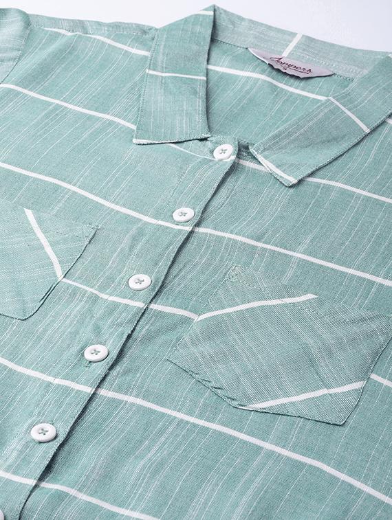 striped straight kurta - 16645970 - Zoom Image - 5
