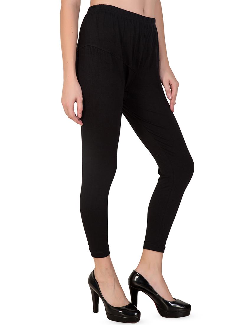 black solid churidar - 16646223 - Zoom Image - 2