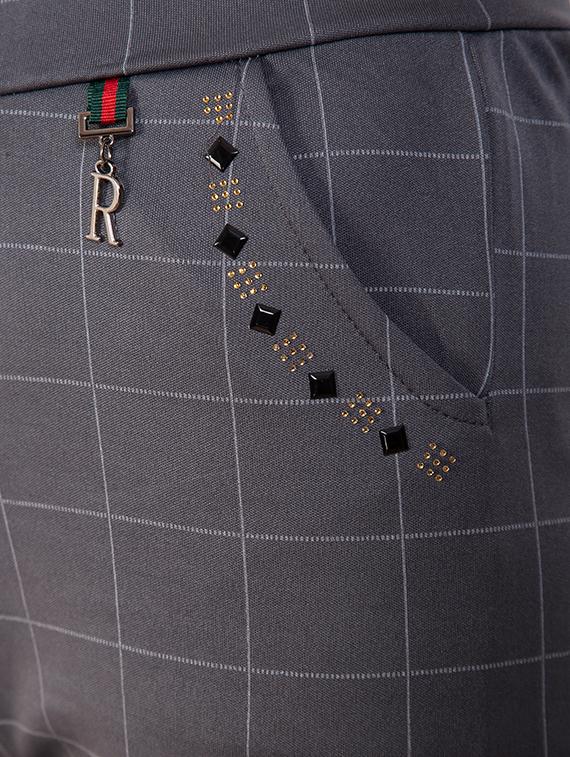 high rise embellished straight trouser - 16646443 - Zoom Image - 5