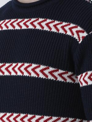 navy blue striped pullover - 16646603 - Standard Image - 5