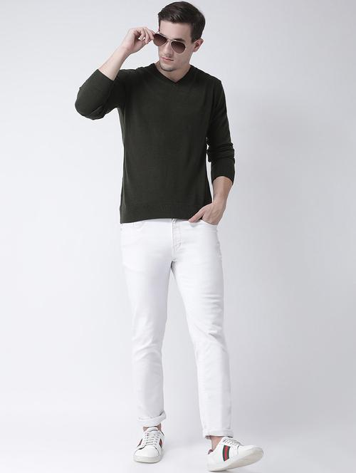 green solid pullover - 16646608 - Very Small Image - 1