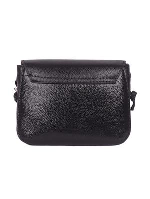 black leatherette (pu) regular sling bag - 16646763 - Standard Image - 2