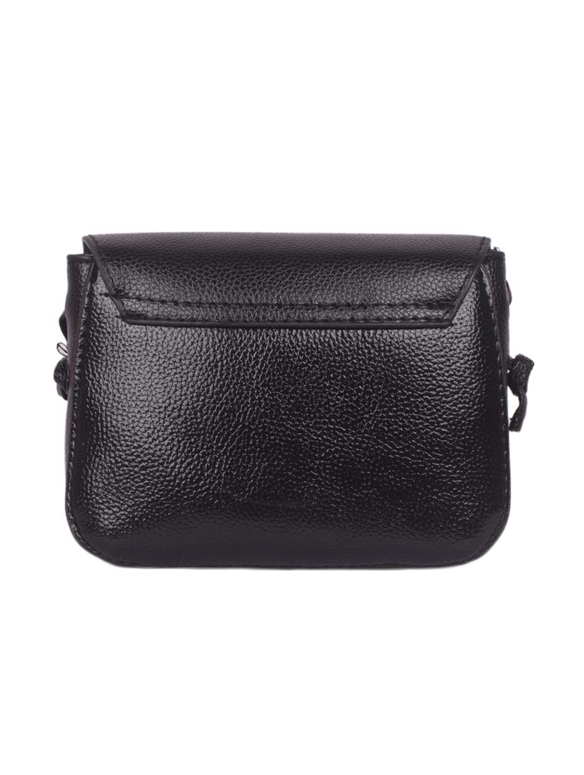 black leatherette (pu) regular sling bag - 16646763 - Zoom Image - 2