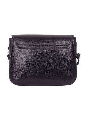 black leatherette (pu) regular sling bag - 16646787 - Standard Image - 2