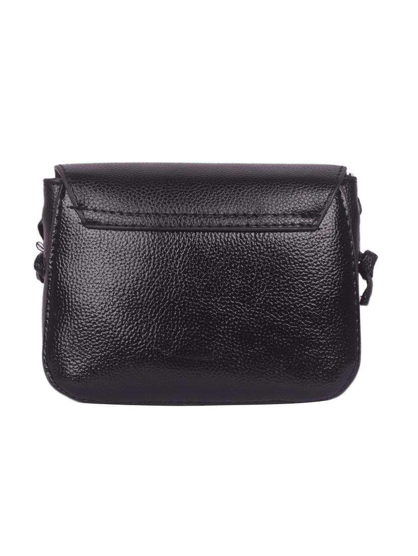 black leatherette (pu) regular sling bag - 16646787 - Zoom Image - 2