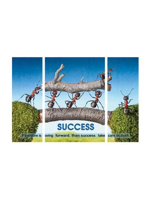 success theme premium sunboard painting set of 3 - 16648309 - Standard Image - 2