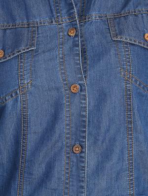 long sleeved denim shirt - 16648668 - Standard Image - 5