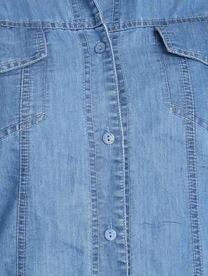 long sleeved denim shirt - 16648669 - Standard Image - 5
