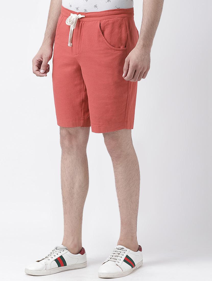 red solid shorts - 16648821 - Zoom Image - 2