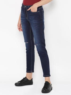high rise knee slit jean - 16649267 - Standard Image - 2