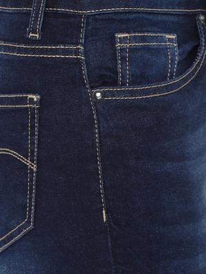 high rise knee slit jean - 16649267 - Standard Image - 5