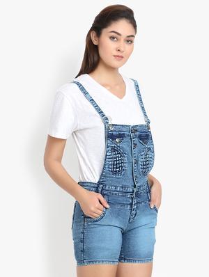 stone washed denim dungaree - 16649363 - Standard Image - 2