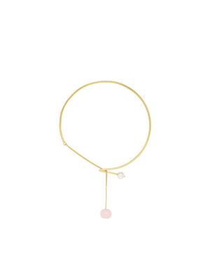 pink brass choker necklace - 16649365 - Standard Image - 2