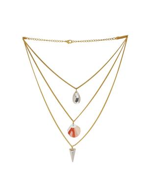 multi colored brass chain necklace - 16649367 - Standard Image - 2