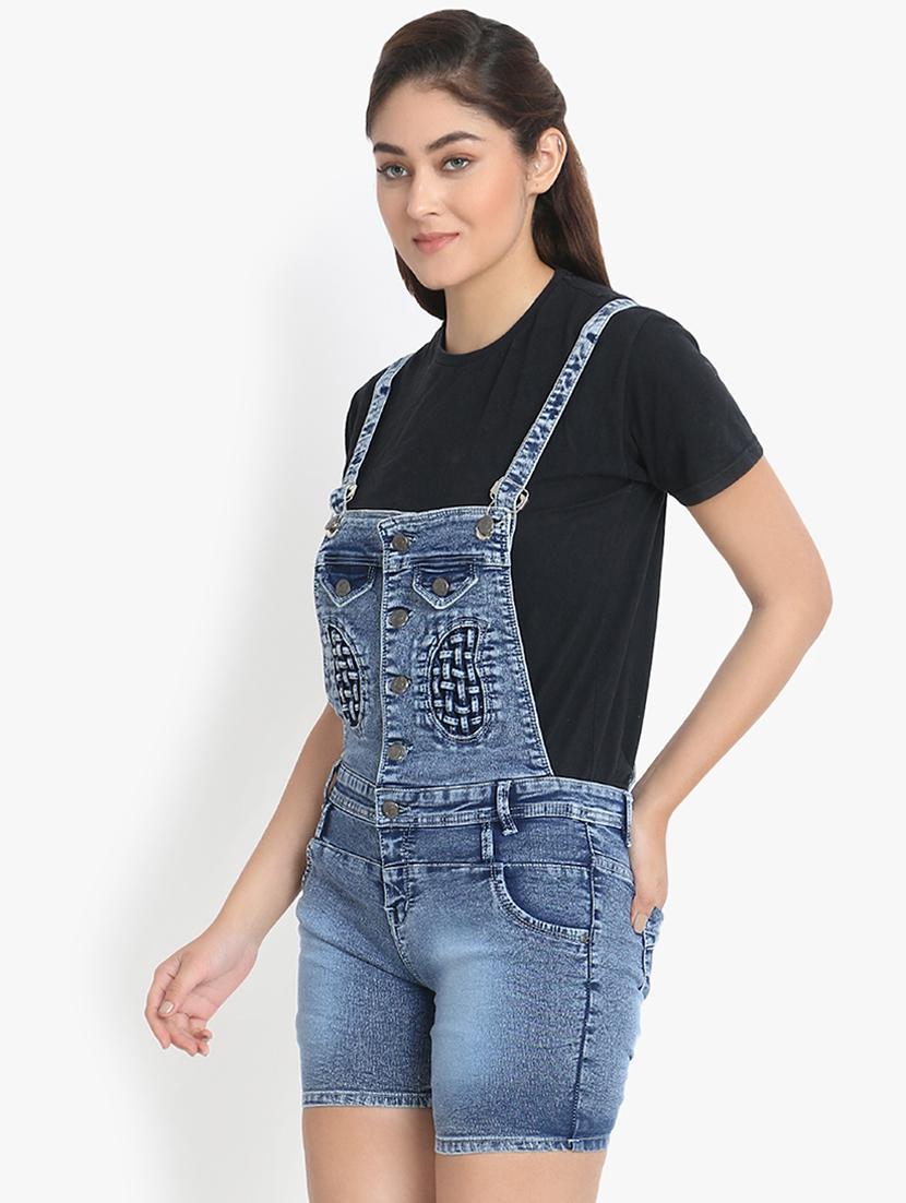 stone washed denim dungaree - 16649368 - Zoom Image - 2