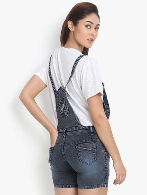 stone washed denim dungaree - 16649369 - Standard Image - 2