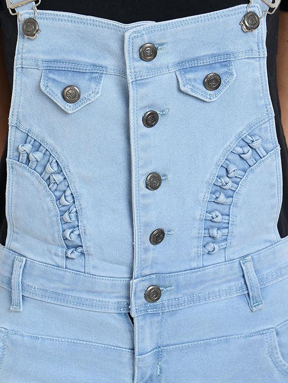 stone washed denim dungaree - 16649373 - Zoom Image - 5