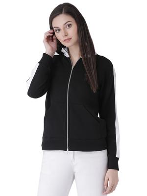 contrast strap long sleeved jacket - 16649488 - Standard Image - 2