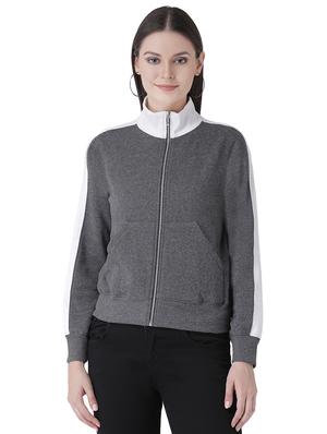 contrast strap long sleeved jacket - 16649489 - Standard Image - 2