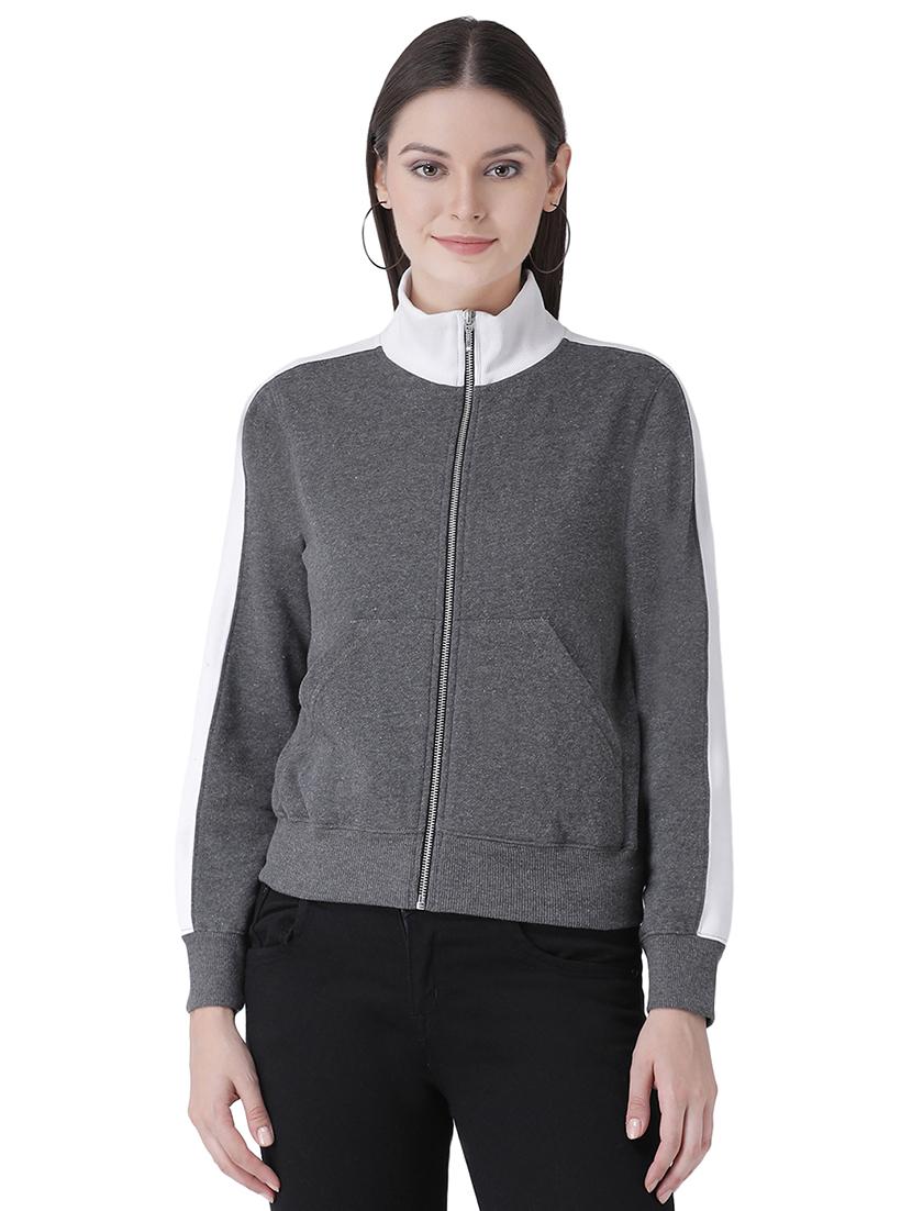 contrast strap long sleeved jacket - 16649489 - Zoom Image - 2