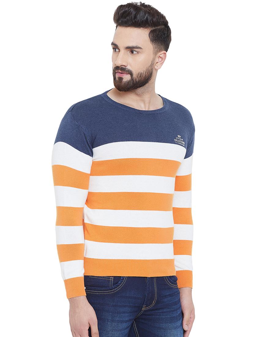 orange striped pullover - 16649584 - Zoom Image - 2