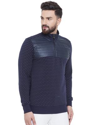 navy blue printed sweatshirt - 16649589 - Standard Image - 2