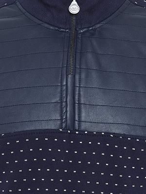 navy blue printed sweatshirt - 16649589 - Standard Image - 5