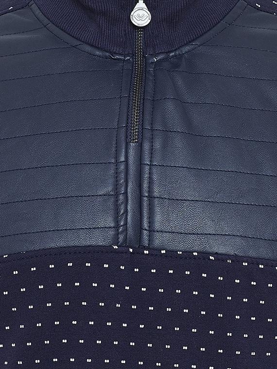 navy blue printed sweatshirt - 16649589 - Zoom Image - 5