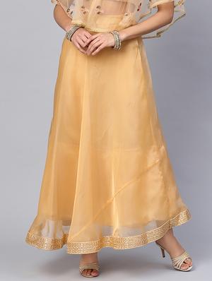 solid flared skirt - 16650185 - Standard Image - 2