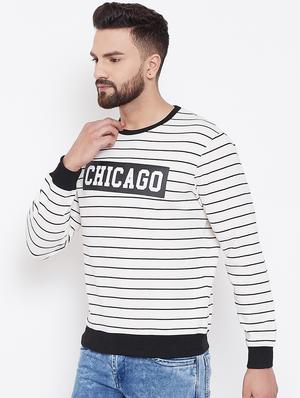 white chest print sweatshirt - 16650260 - Standard Image - 2