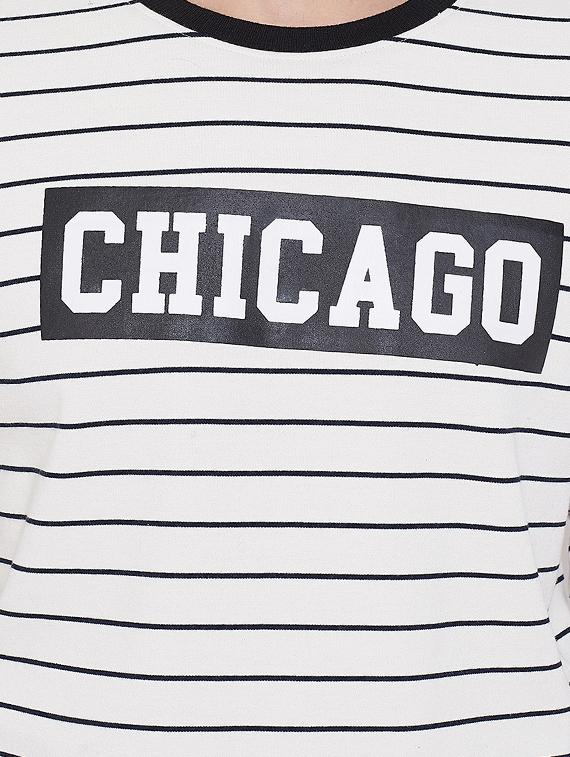 white chest print sweatshirt - 16650260 - Zoom Image - 5
